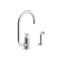 Kohler - BilletE Single-handle kitchen sink faucet with two-function extended-reach spout and side sprayer - Polished Chrome