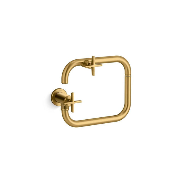 Kohler - BilletE Wall-mount pot filler - Vibrant Brushed Moderne Brass
