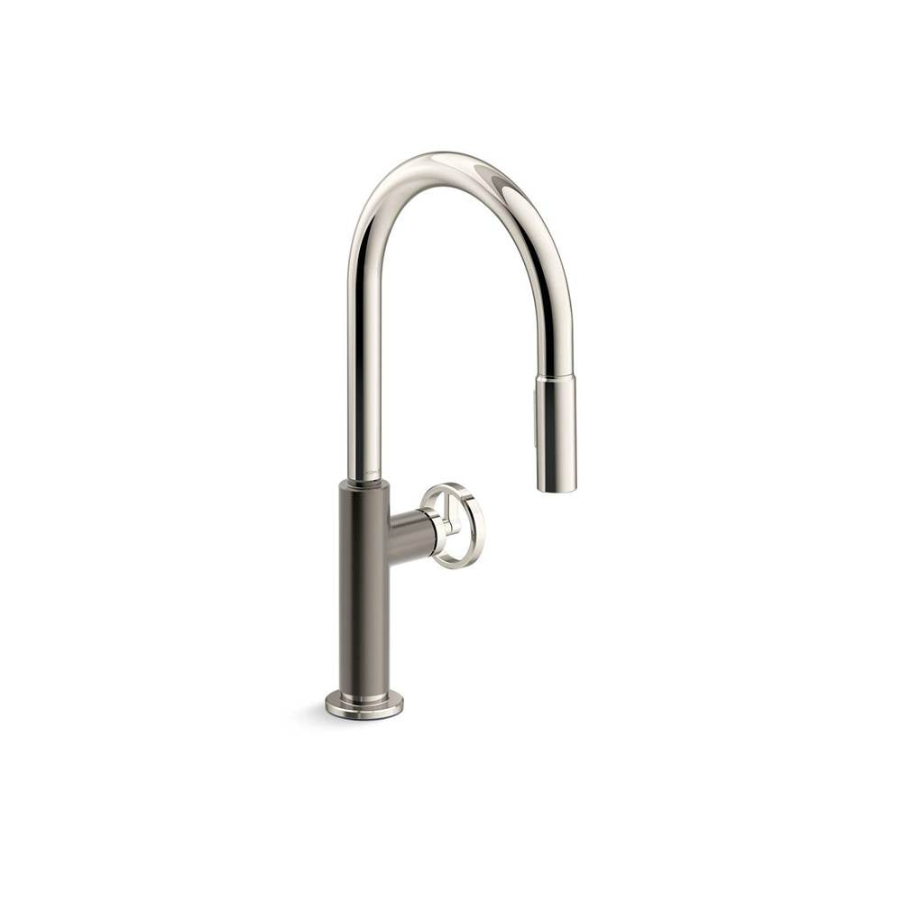 Kohler - BilletE Touchless pull-down kitchen sink faucet with two-function sprayhead - Vibrant Polished Nickel