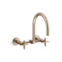 Kohler - BilletE Two-hole wall-mount bridge kitchen sink faucet - Vibrant Brushed Bronze