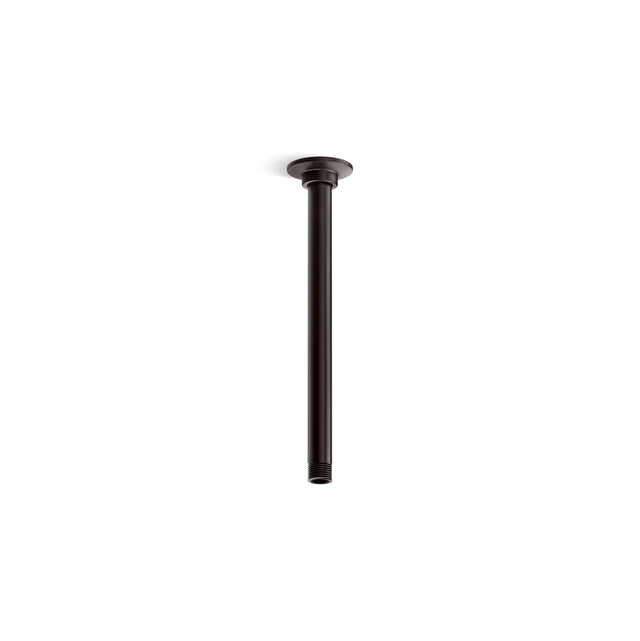 Kohler - 12'' ceiling-mount single-function rainhead arm and flange - Brushed Graphite