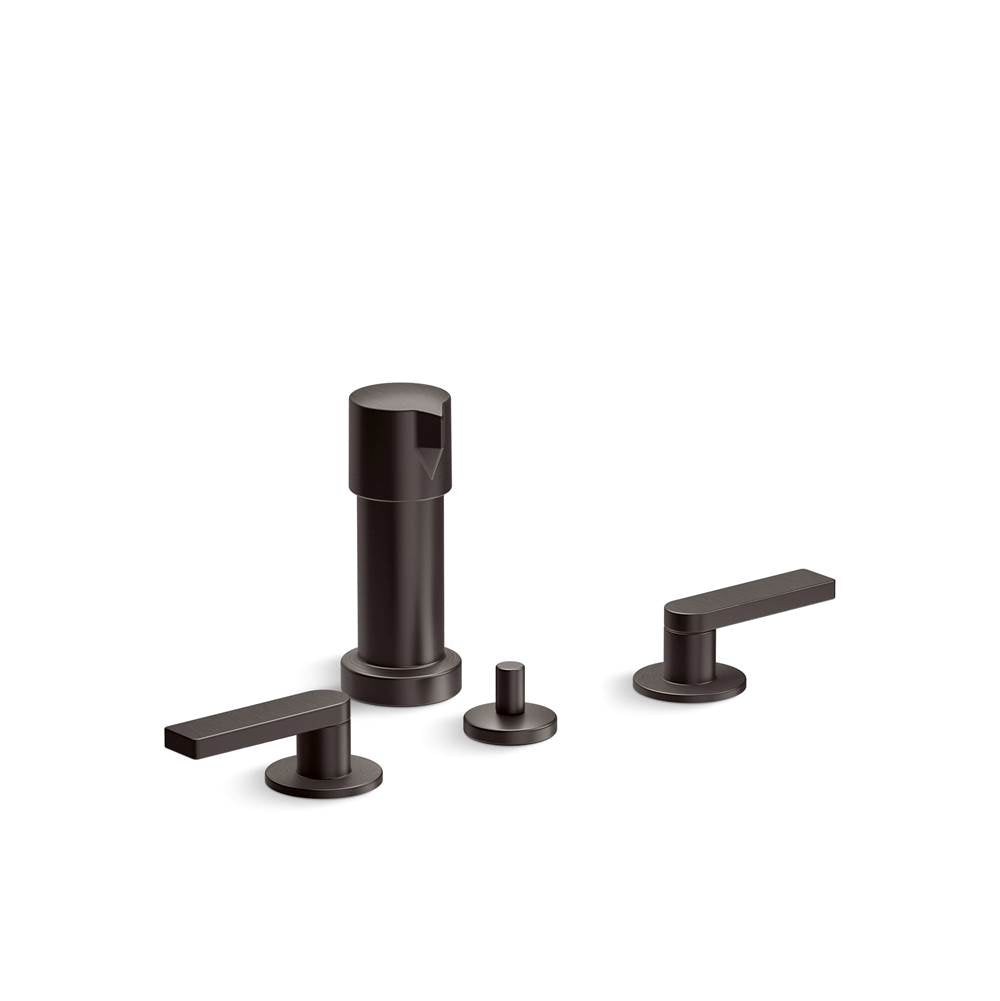 Kohler - Composed Widespread Bidet Faucet With Lever Handles - Brushed Graphite
