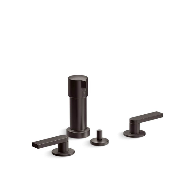 Kohler - Composed Widespread Bidet Faucet With Lever Handles - Brushed Graphite