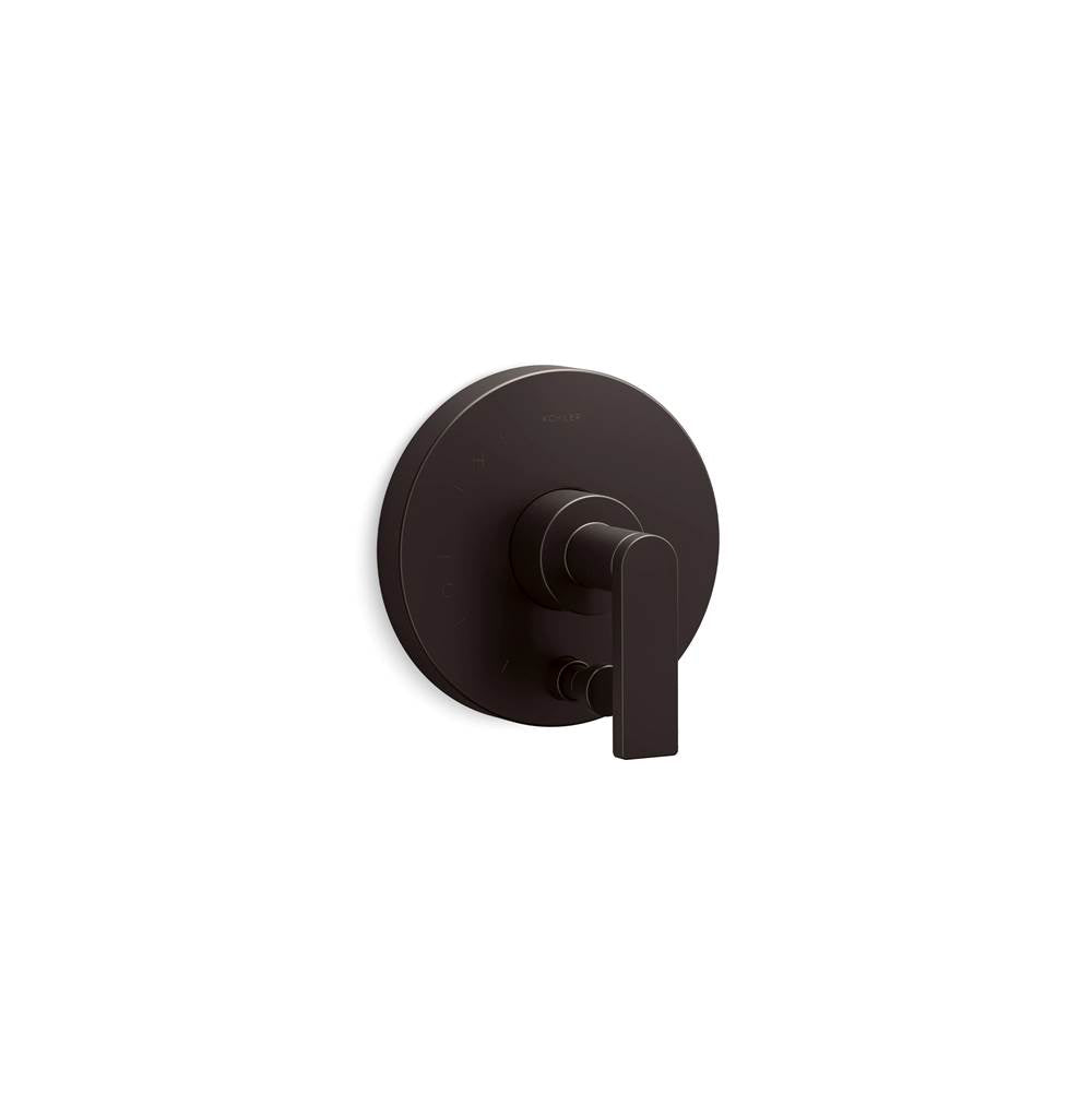 Kohler - Composed Rite-Temp valve trim with push-button diverter and lever handle - Brushed Graphite
