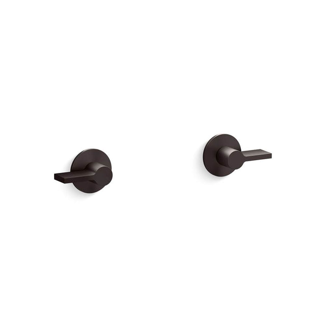Kohler - Components Wall-Mount Bathroom Sink Faucet Lever Handle Trim - Brushed Graphite
