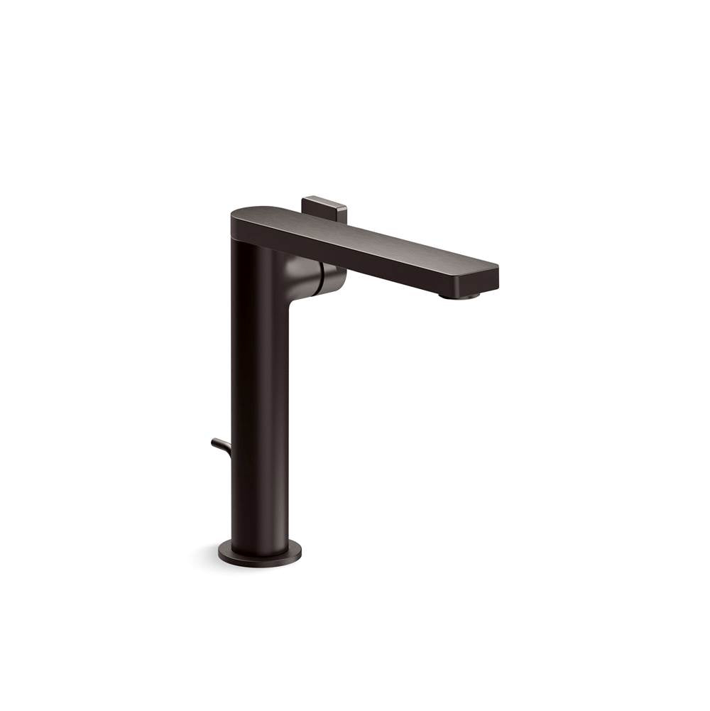 Kohler - Composed Tall Single-Handle Bathroom Sink Faucet With Lever Handle 1.2 GPM - Brushed Graphite