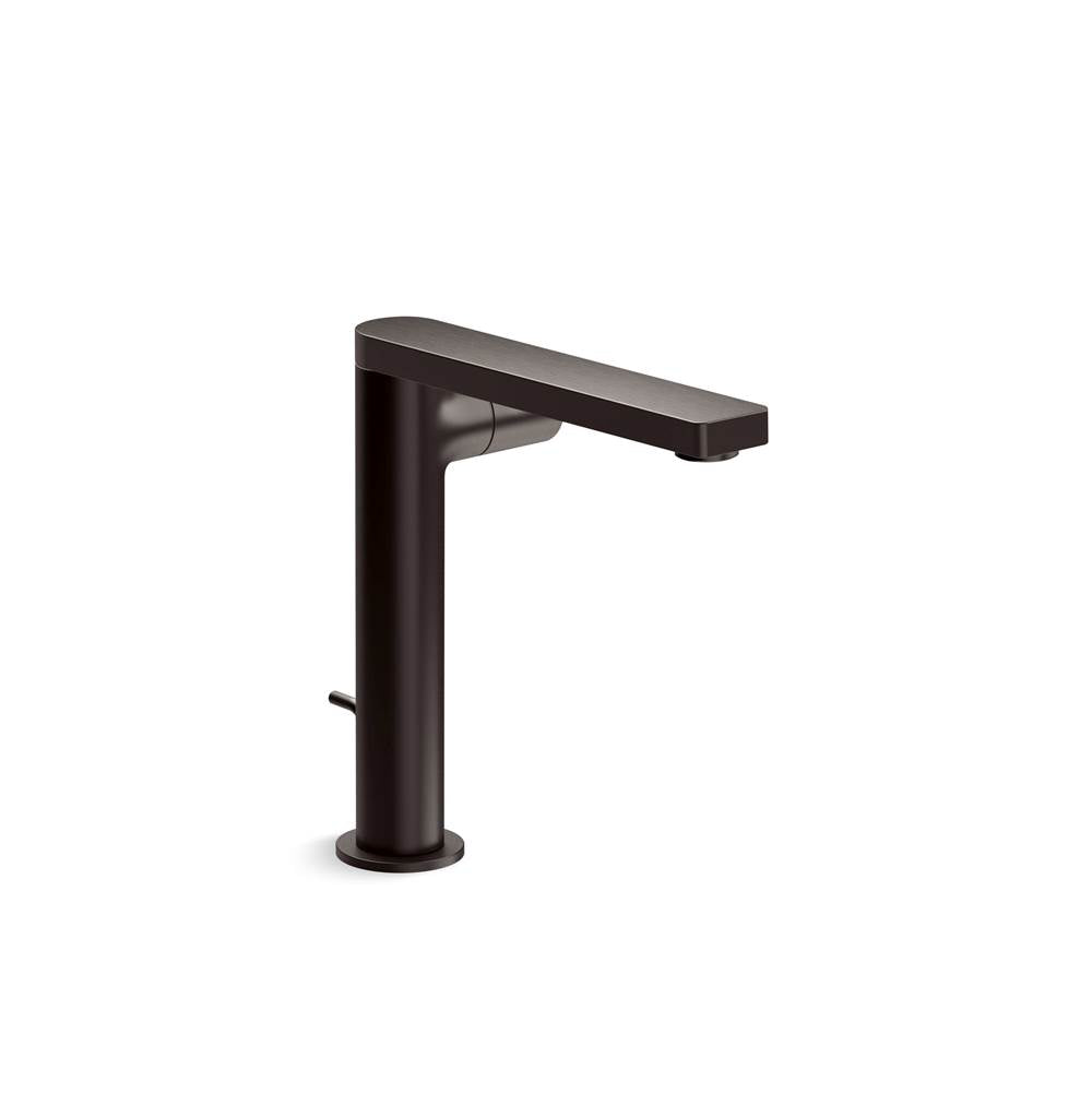 Kohler - Composed Tall Single-Handle Bathroom Sink Faucet With Cylindrical Handle 1.2 GPM - Brushed Graphite