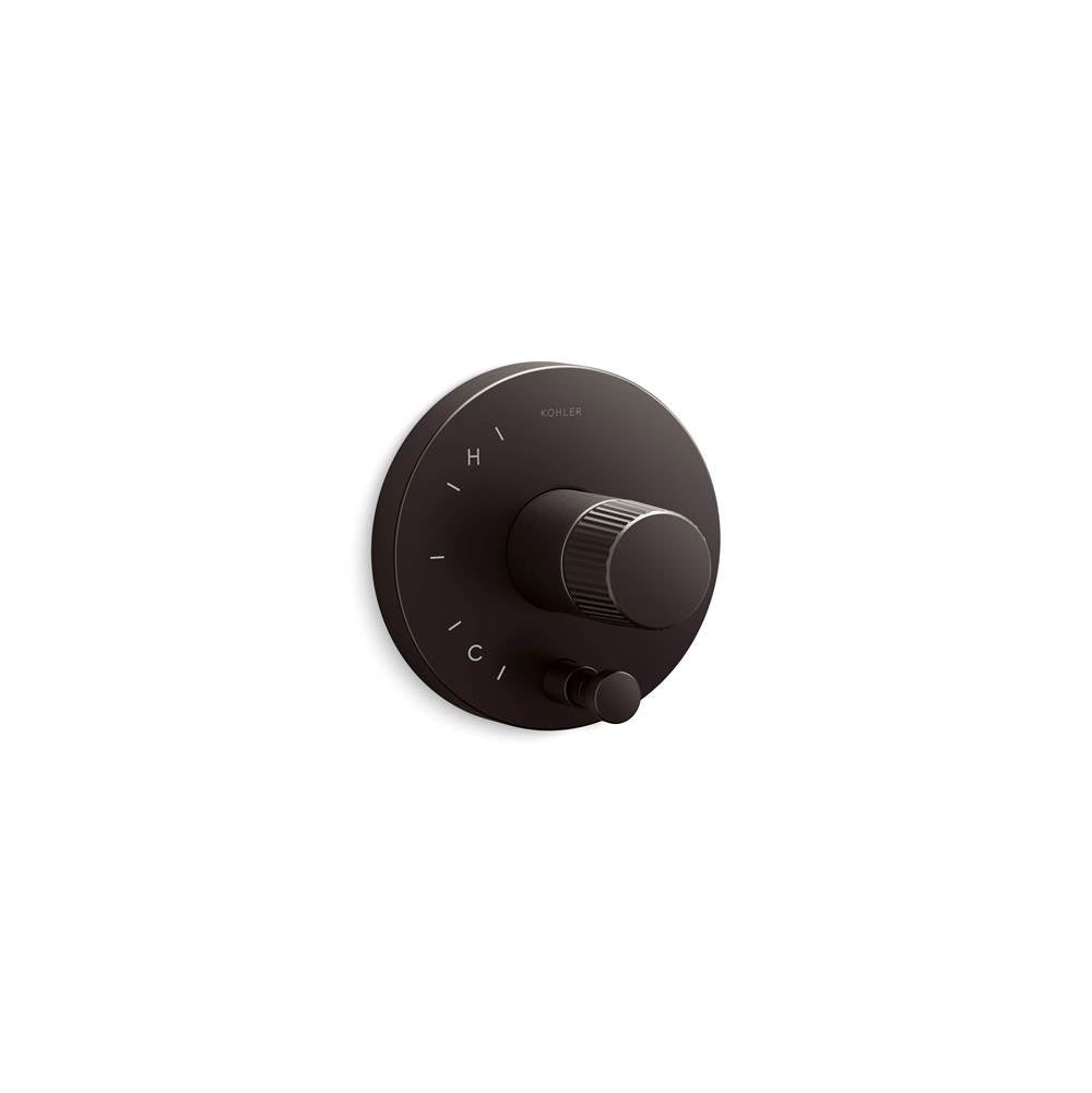 Kohler - Components Rite-Temp valve trim with Oyl handle and diverter - Brushed Graphite