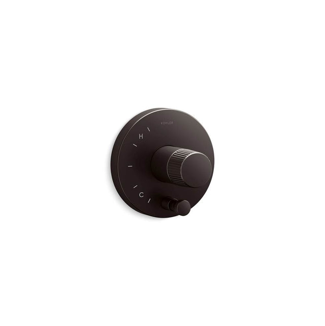Kohler - Components Rite-Temp valve trim with Oyl handle and diverter - Brushed Graphite