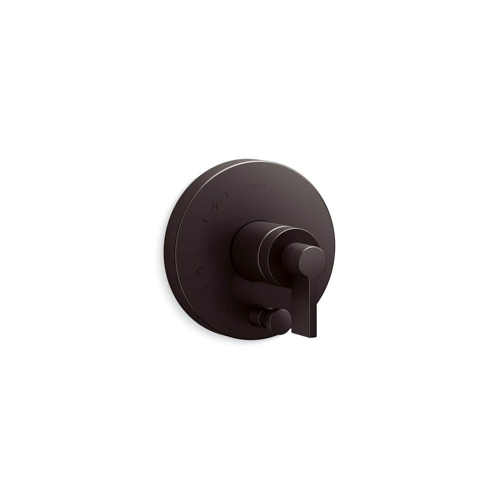 Kohler - Components Rite-Temp valve trim with Lever handle and diverter - Brushed Graphite