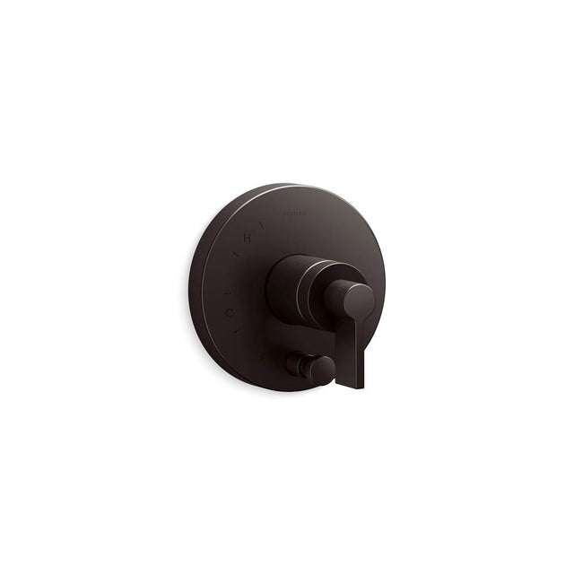 Kohler - Components Rite-Temp valve trim with Lever handle and diverter - Brushed Graphite
