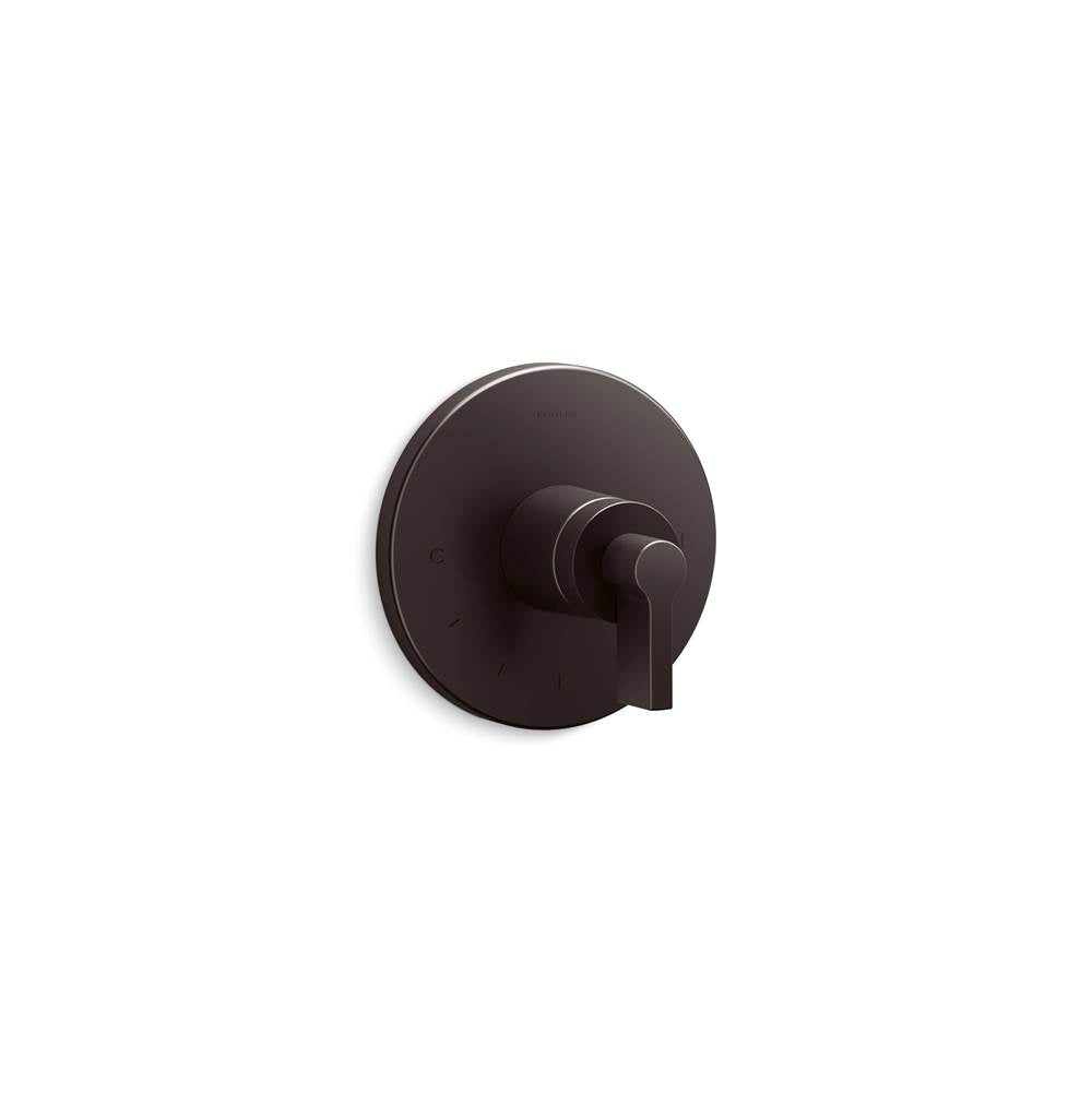 Kohler - Components MasterShower temperature control valve trim with Lever handle - Brushed Graphite