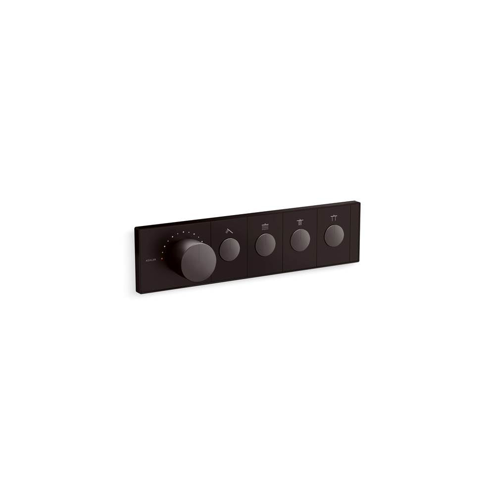 Kohler - Anthem Four-Outlet Recessed Mechanical Thermostatic Valve Control - Brushed Graphite
