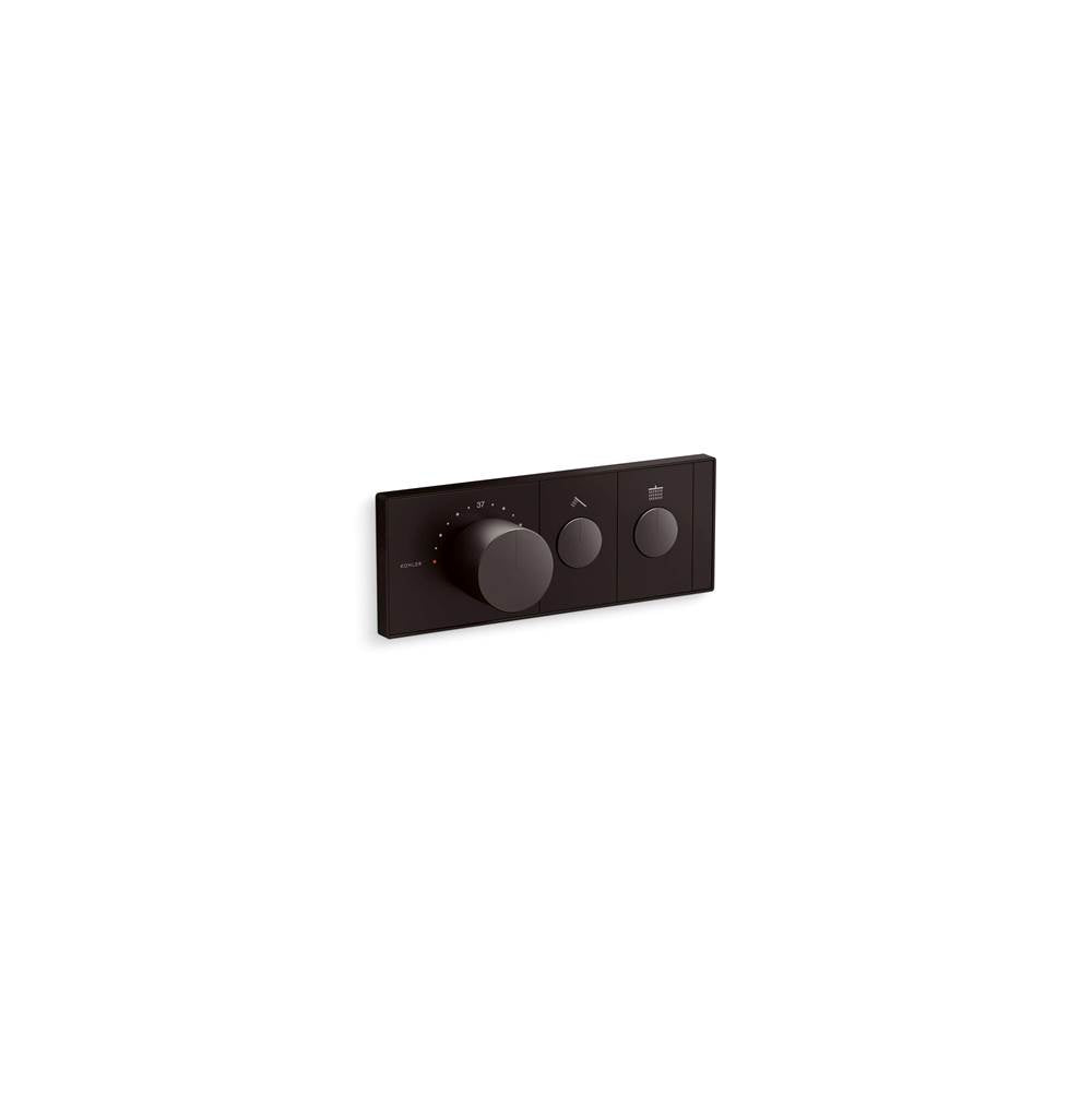 Kohler - Anthem Two-Outlet Recessed Mechanical Thermostatic Valve Control - Brushed Graphite