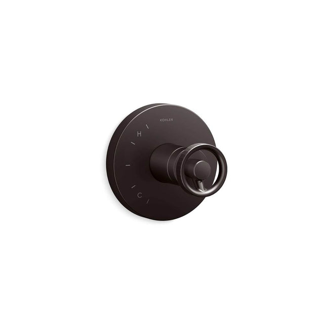 Kohler - Components Rite-Temp valve trim with Industrial handle - Brushed Graphite