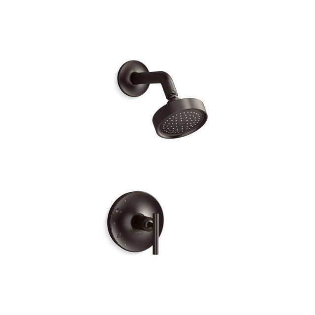 Kohler - Purist Rite-Temp shower trim kit with lever handle, 2.5 gpm - Brushed Graphite