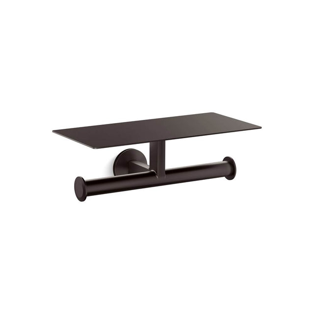 Kohler - Components Covered Double Toilet Paper Holder - Brushed Graphite