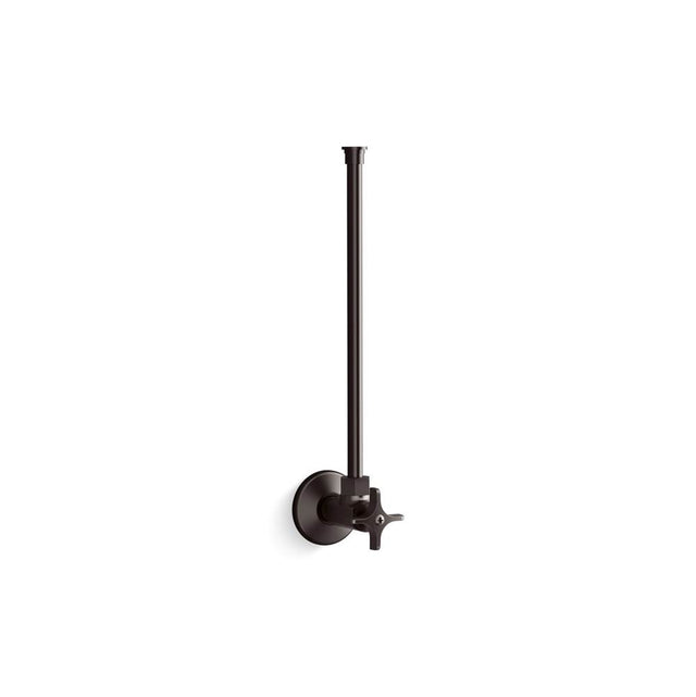 Kohler - 1/2 in. Npt Angle Supply With Stop With Cross Handle And Annealed Vertical Tube - Brushed Graphite