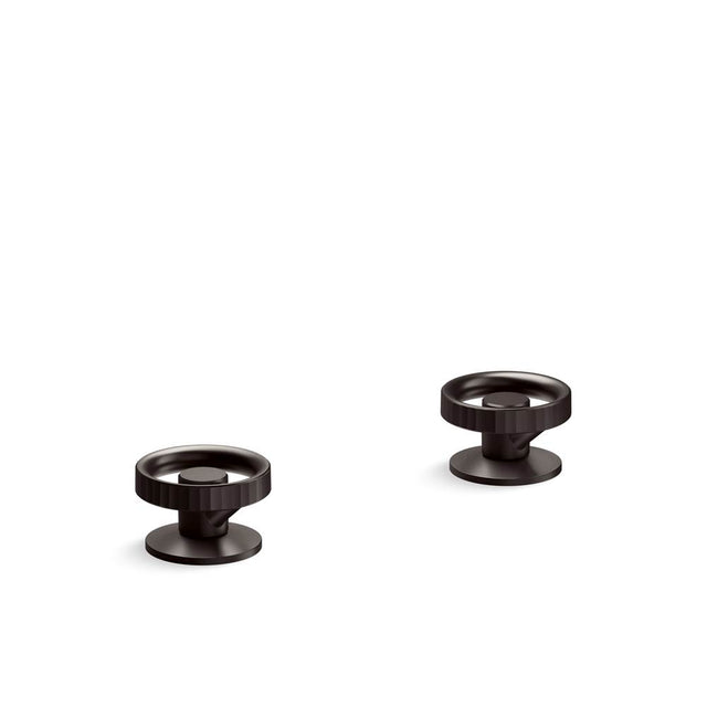 Kohler - Components Deck-Mount Bath Faucet Handles With Industrial Design - Brushed Graphite