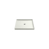 Kohler - Rely 36-in x 42-in Single-Threshold Shower Base with Center Drain, Dune - Dune