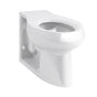 Kohler - AngleseyE Floor-mount rear spud antimicrobial flushometer bowl with integral seat - White