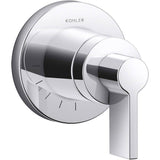 Kohler - Components MasterShower volume control valve trim with Lever handle - Polished Chrome