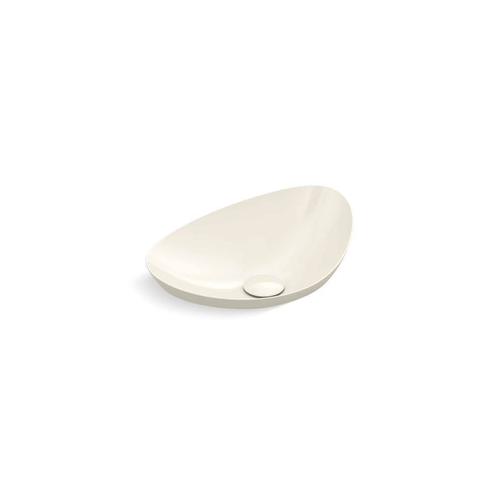 Kohler - VeilE 21'' oval vessel bathroom sink, no overflow - Biscuit