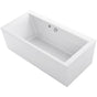 Kohler - Stargaze 60'' x 34'' freestanding bath with Bask heated surface and straight shroud - White