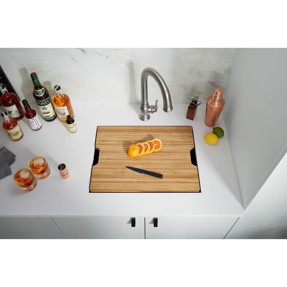 Prolific 23'' undermount single-bowl workstation kitchen sink