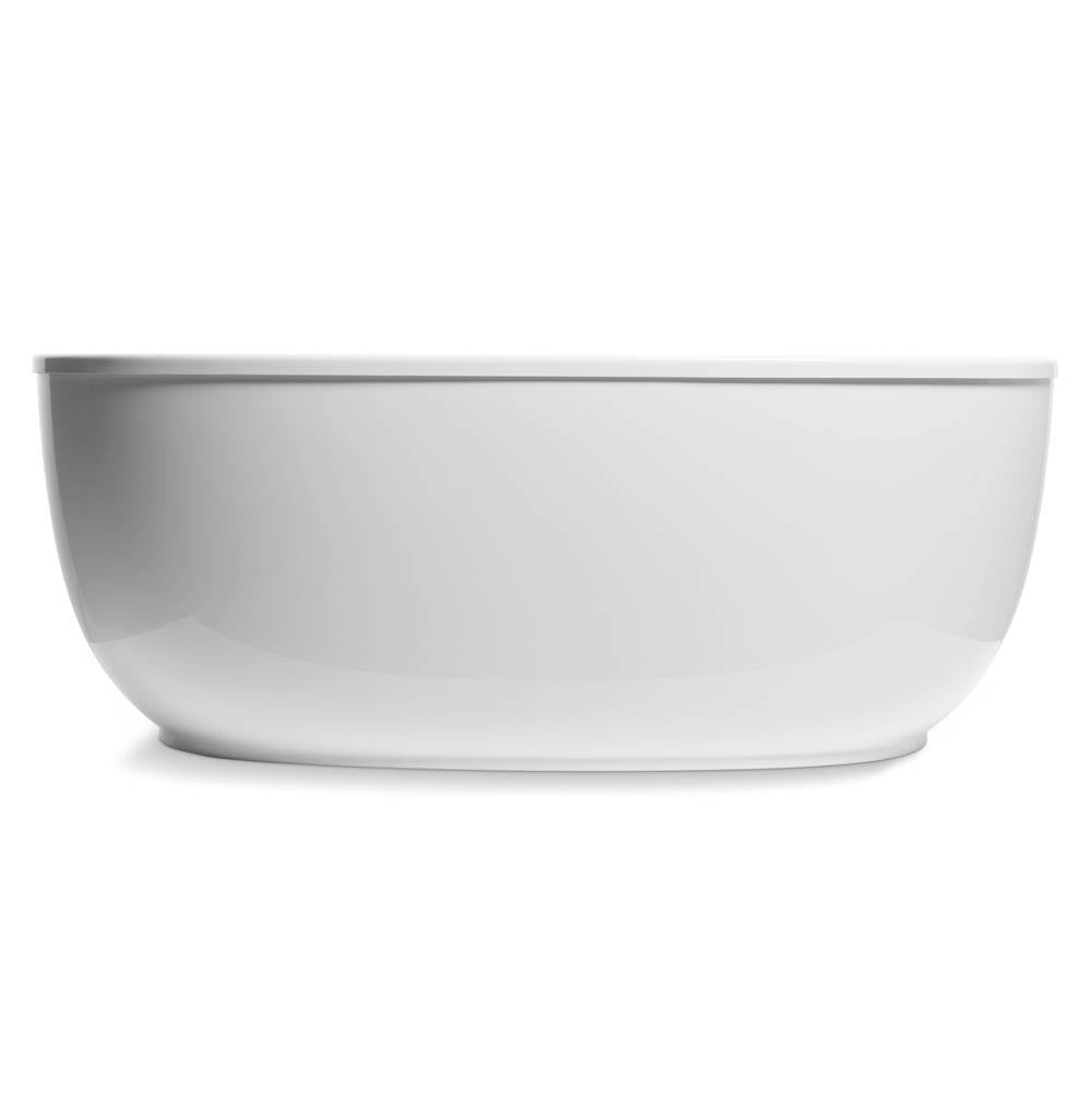 Sunstruck 60'' x 34'' freestanding bath with fluted shroud