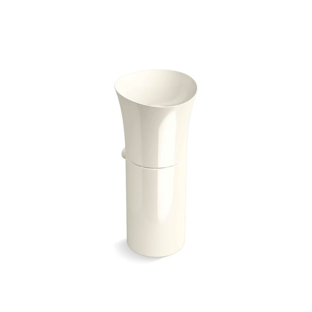 Kohler - VeilE 16'' pedestal bathroom sink, no overflow - Biscuit