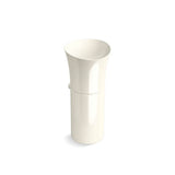 Kohler - VeilE 16'' pedestal bathroom sink, no overflow - Biscuit