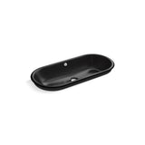 Kohler - Iron Plains 33'' oval drop-in/undermount/vessel bathroom sink with Iron Black painted underside - Black