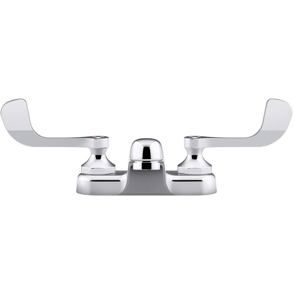 Triton Bowe 0.5 gpm centerset bathroom sink faucet with laminar flow and wristblade handles, drain not included