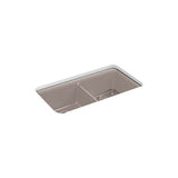 Kohler - Cairn 33-1/2'' undermount double-bowl kitchen sink - Matte Taupe