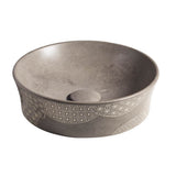 Kohler - Kensho 16'' round vessel bathroom sink, no overflow - Grey Fousana