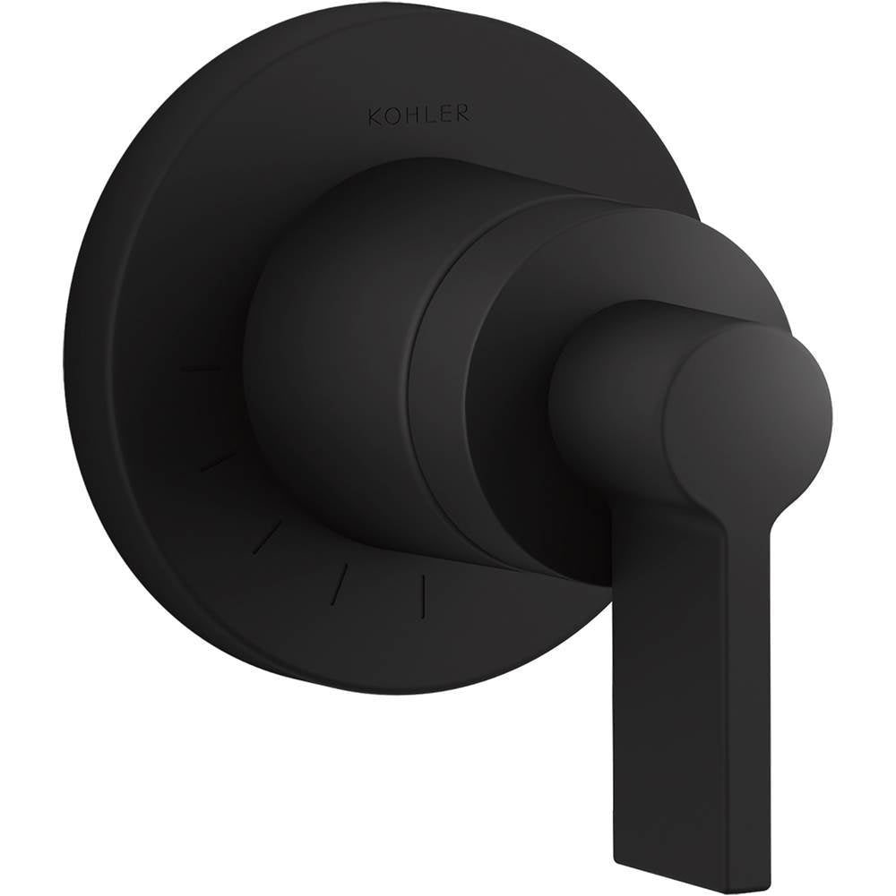 Kohler - Components MasterShower volume control valve trim with Lever handle - Matte Black
