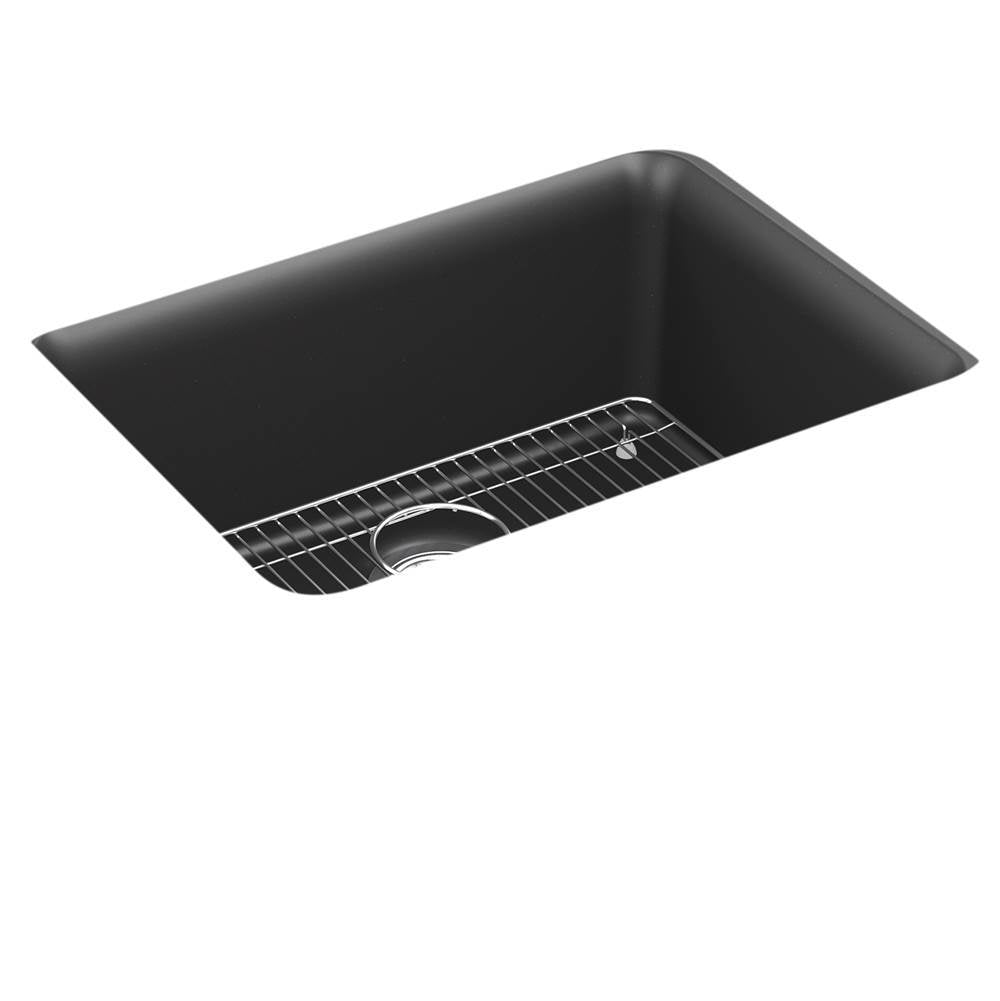 Kohler - Cairn 24-1/2'' undermount single-bowl kitchen sink - Matte Graphite