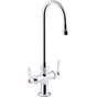 Kohler - Triton Bowe 1.0 gpm monoblock gooseneck bathroom sink faucet with aerated flow and lever handles, drain not included - Polished Chrome