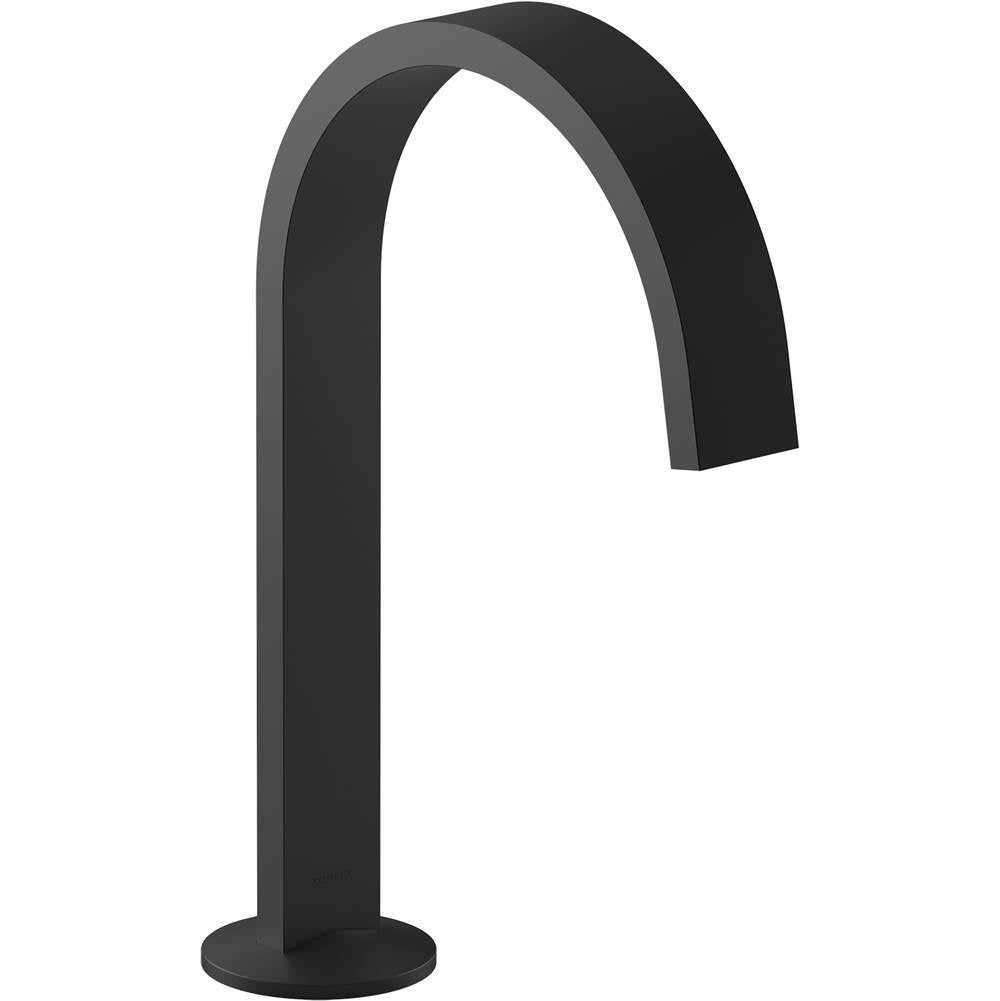 Kohler - Components Bathroom sink faucet spout with Ribbon design, 1.2 gpm - Matte Black
