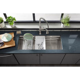 Prolific 44'' undermount single-bowl workstation kitchen sink