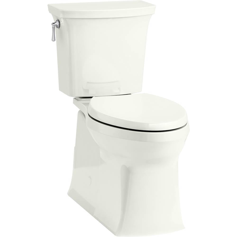 Kohler - Corbelle ContinuousClean XT two-piece elongated toilet with skirted trapway, 1.28 gpf - Dune