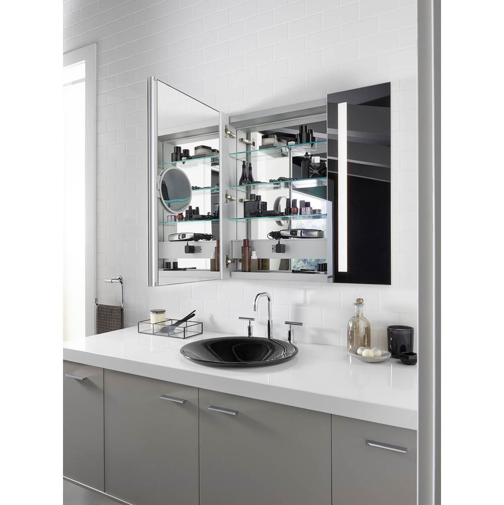 Verdera 40'' x 30'' lighted medicine cabinet