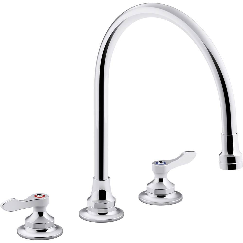 Kohler - Triton Bowe 1.5 gpm kitchen sink faucet with 9-5/16'' gooseneck spout, aerated flow and lever handles - Polished Chrome