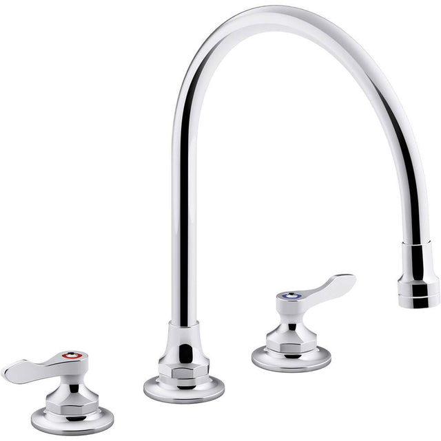 Kohler - Triton Bowe 1.5 gpm kitchen sink faucet with 9-5/16'' gooseneck spout, aerated flow and lever handles - Polished Chrome