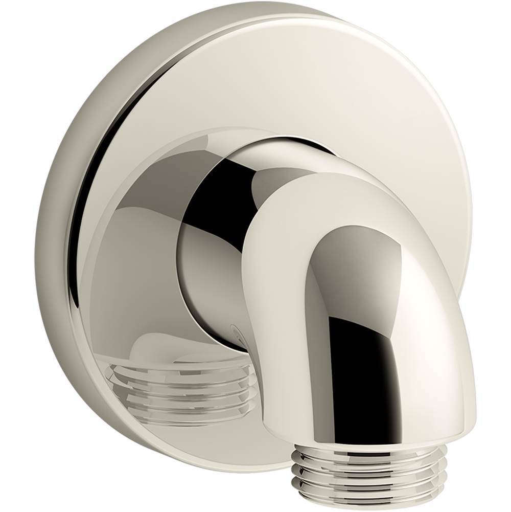 Kohler - Purist Stillness Wall-mount supply elbow with check valve - Vibrant Polished Nickel