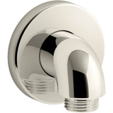 Kohler - Purist Stillness Wall-mount supply elbow with check valve - Vibrant Polished Nickel