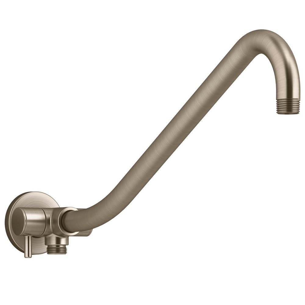 Kohler - Gooseneck Rainhead arm with 3-way diverter - Vibrant Brushed Bronze
