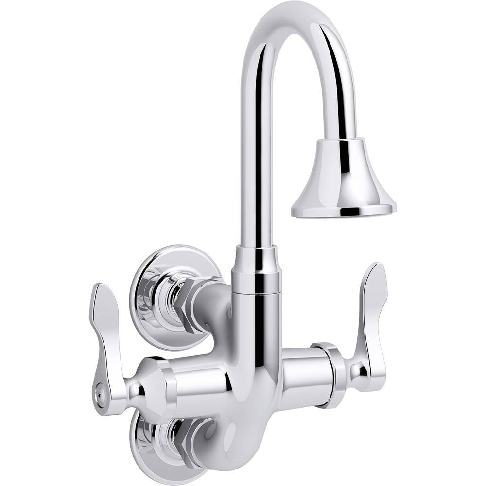 Kohler - Triton Bowe CannockE Wall-mount lavatory faucet, 1.2 gpm - Polished Chrome