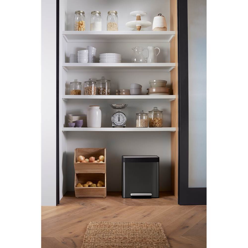 8-gallon stainless steel step trash can